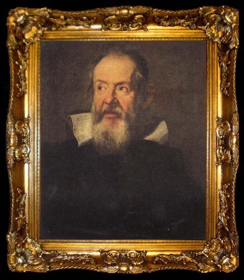 framed  Justus Suttermans Portrait of Galileo Galilei, ta009-2